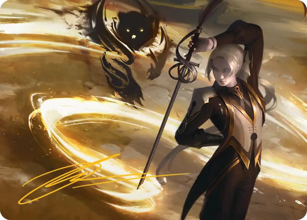 Rapier Wit Art Card (Gold-Stamped Signature) [Secrets of Strixhaven Art Series] | Exor Games New Glasgow