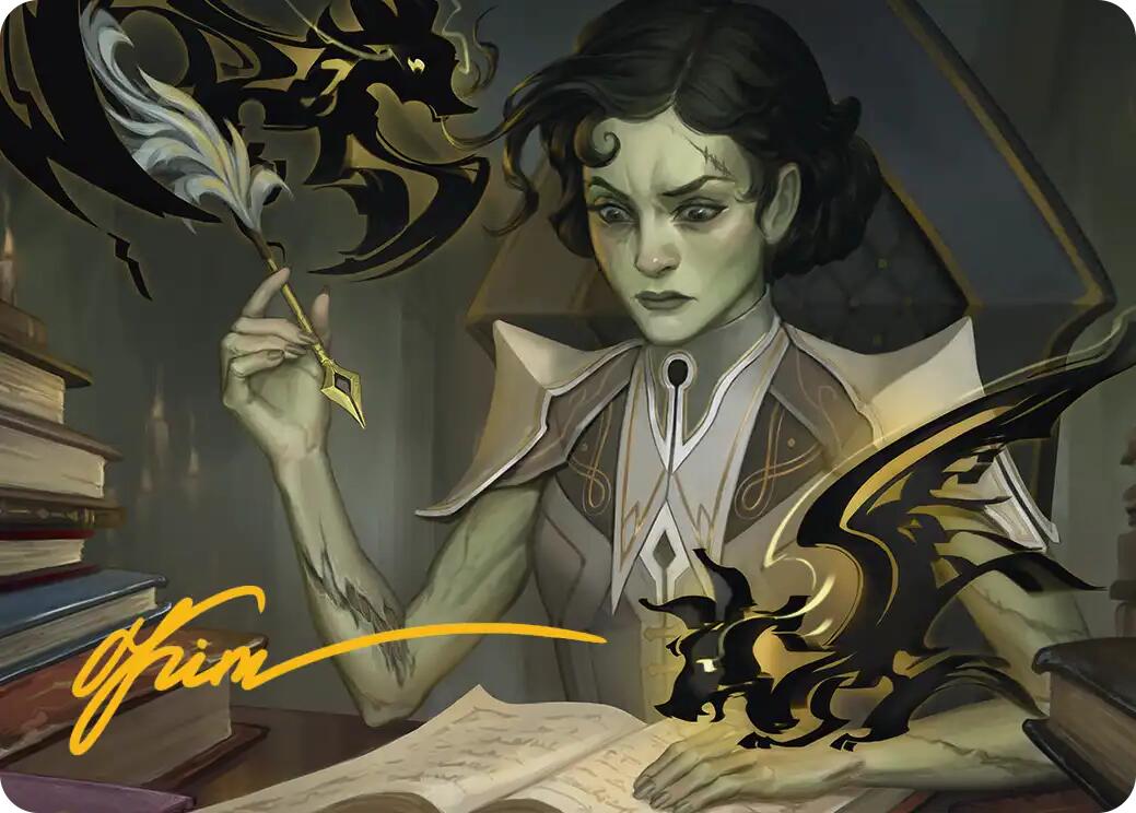 Eternal Student Art Card (Gold-Stamped Signature) [Secrets of Strixhaven Art Series] | Exor Games New Glasgow