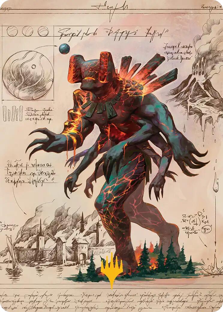 Magmablood Archaic Art Card (Gold-Stamped Planeswalker Symbol) [Secrets of Strixhaven Art Series] | Exor Games New Glasgow