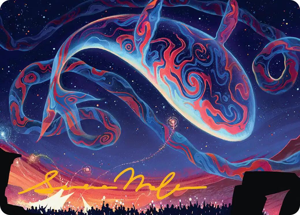 Spectacular Skywhale Art Card (Gold-Stamped Signature) [Secrets of Strixhaven Art Series] | Exor Games New Glasgow