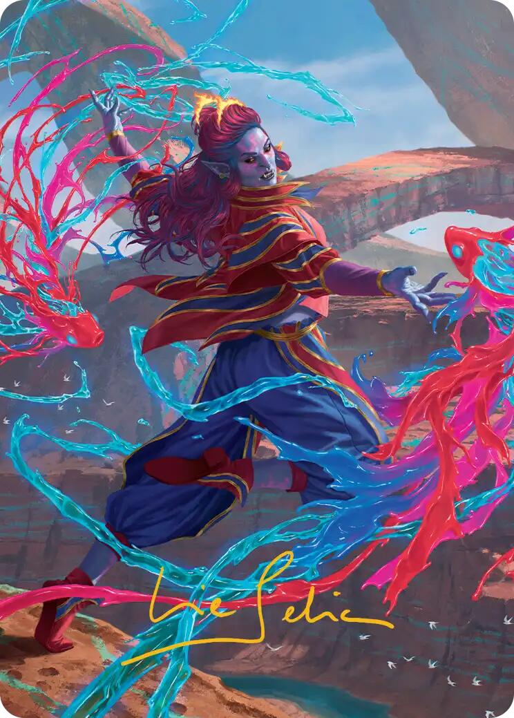Rootha, Mastering the Moment Art Card (Gold-Stamped Signature) [Secrets of Strixhaven Art Series] | Exor Games New Glasgow