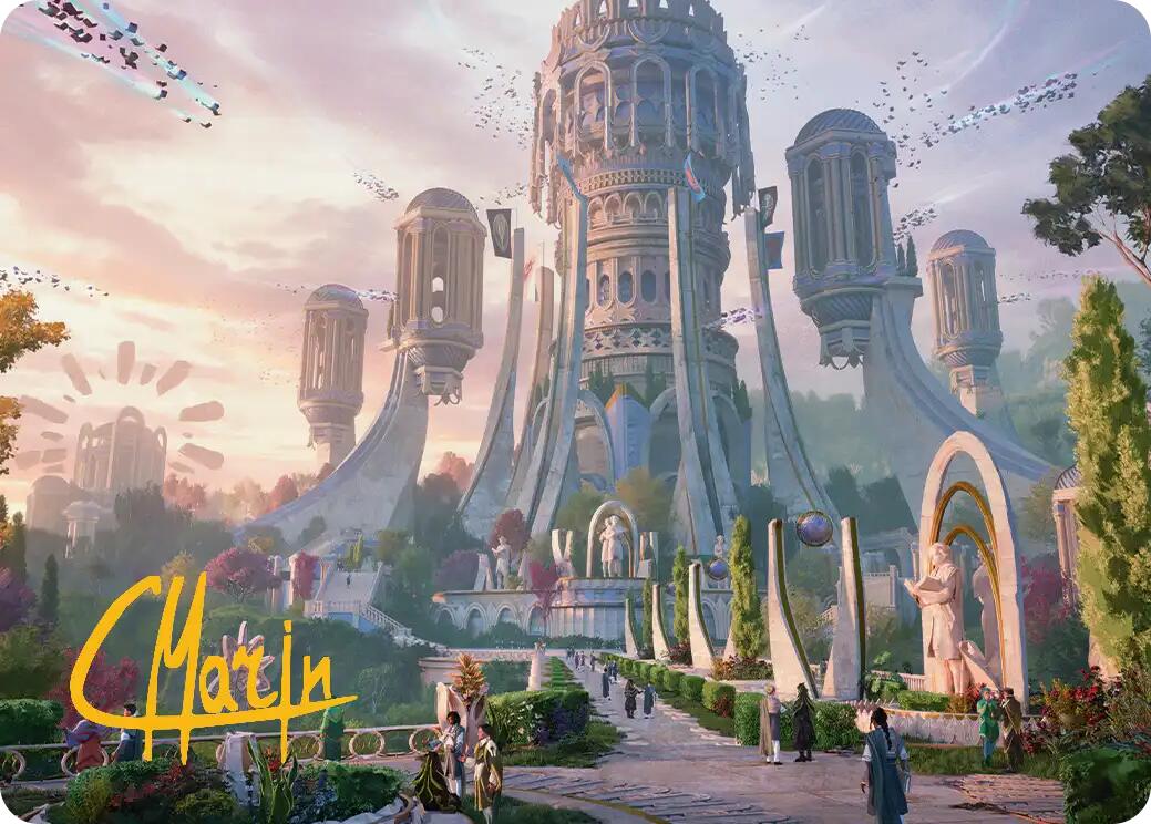 Command Tower Art Card (Gold-Stamped Signature) [Secrets of Strixhaven Art Series] | Exor Games New Glasgow