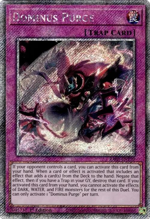 Dominus Purge (Platinum Secret Rare) [RA05-EN150] Platinum Secret Rare | Exor Games New Glasgow