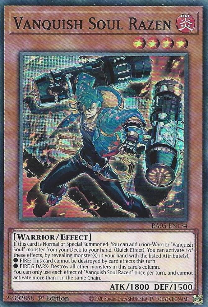 Vanquish Soul Razen [RA05-EN134] Super Rare | Exor Games New Glasgow