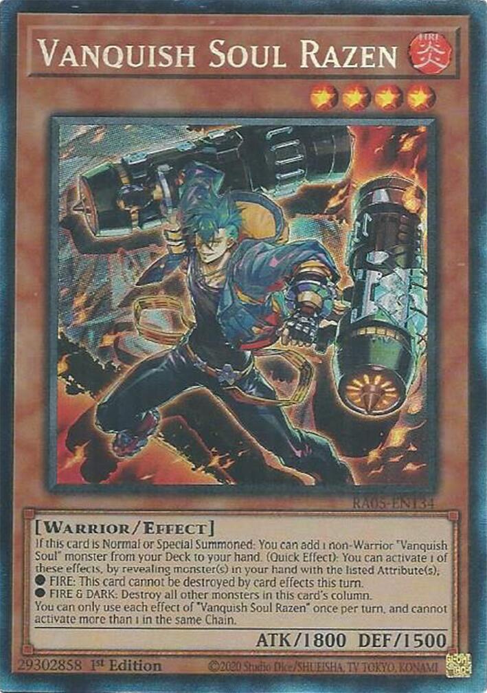 Vanquish Soul Razen (Collector's Rare) [RA05-EN134] Collector's Rare | Exor Games New Glasgow