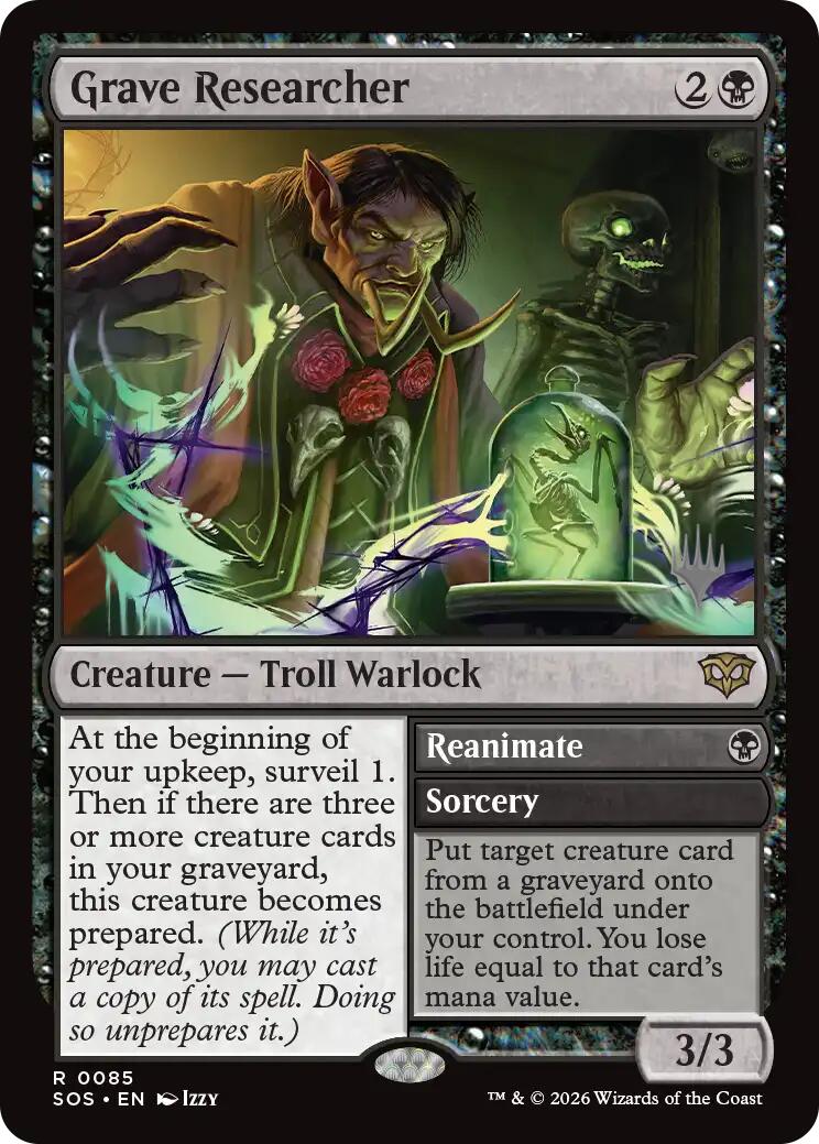 Grave Researcher [Secrets of Strixhaven Promos] | Exor Games New Glasgow
