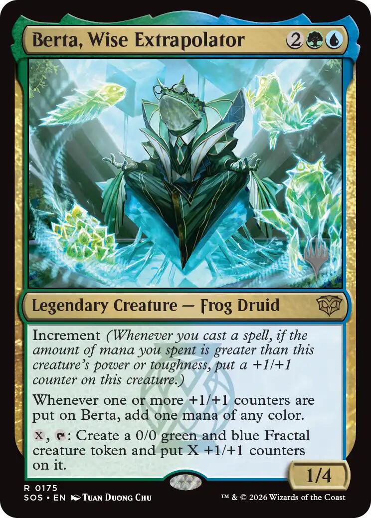 Berta, Wise Extrapolator [Secrets of Strixhaven Promos] | Exor Games New Glasgow