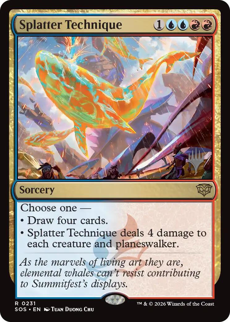 Splatter Technique [Secrets of Strixhaven Promos] | Exor Games New Glasgow