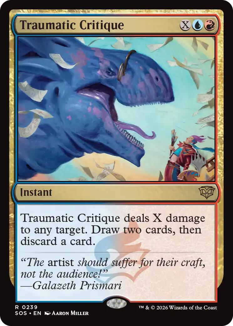Traumatic Critique [Secrets of Strixhaven Promos] | Exor Games New Glasgow