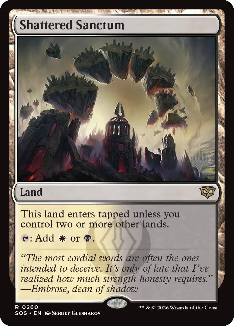 Shattered Sanctum [Secrets of Strixhaven Promos] | Exor Games New Glasgow