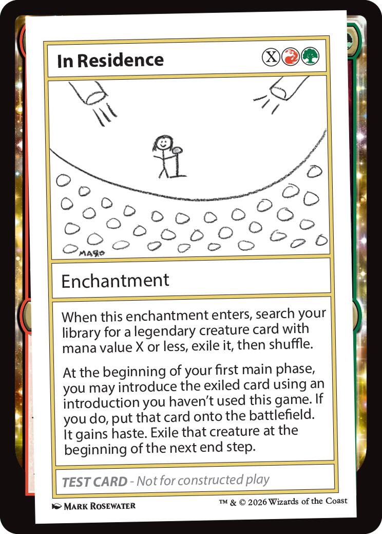 In Residence [Mystery Booster Playtest Cards] | Exor Games New Glasgow