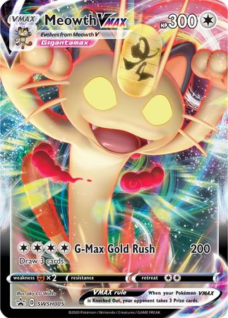 Meowth VMAX (SWSH005) [Sword & Shield: Black Star Promos] | Exor Games New Glasgow