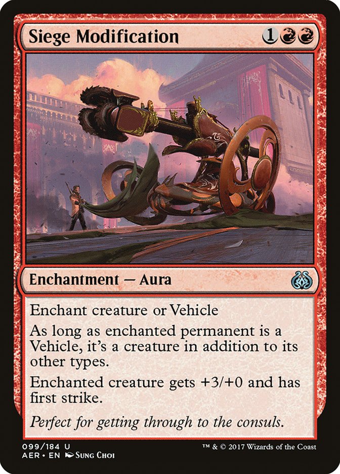 Siege Modification [Aether Revolt] | Exor Games New Glasgow
