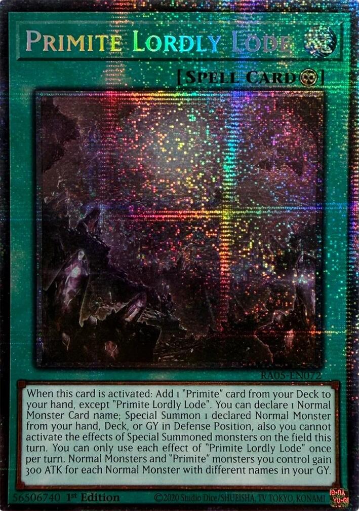 Primite Lordly Lode (Starlight Rare) [RA05-EN072] Starlight Rare | Exor Games New Glasgow