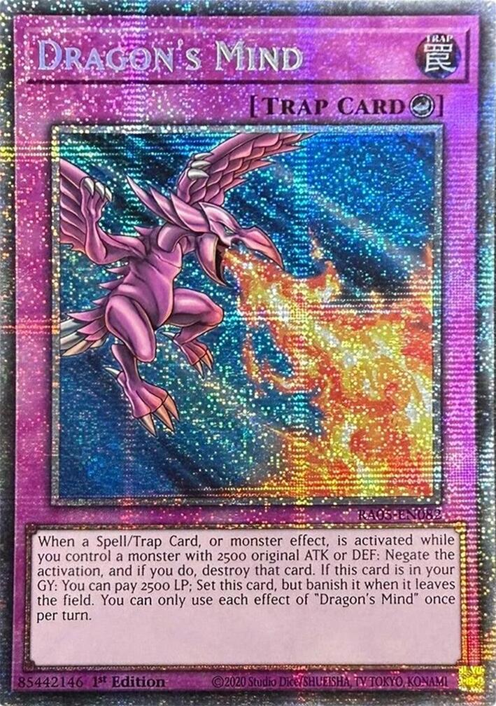 Dragon's Mind (Starlight Rare) [RA05-EN082] Starlight Rare | Exor Games New Glasgow