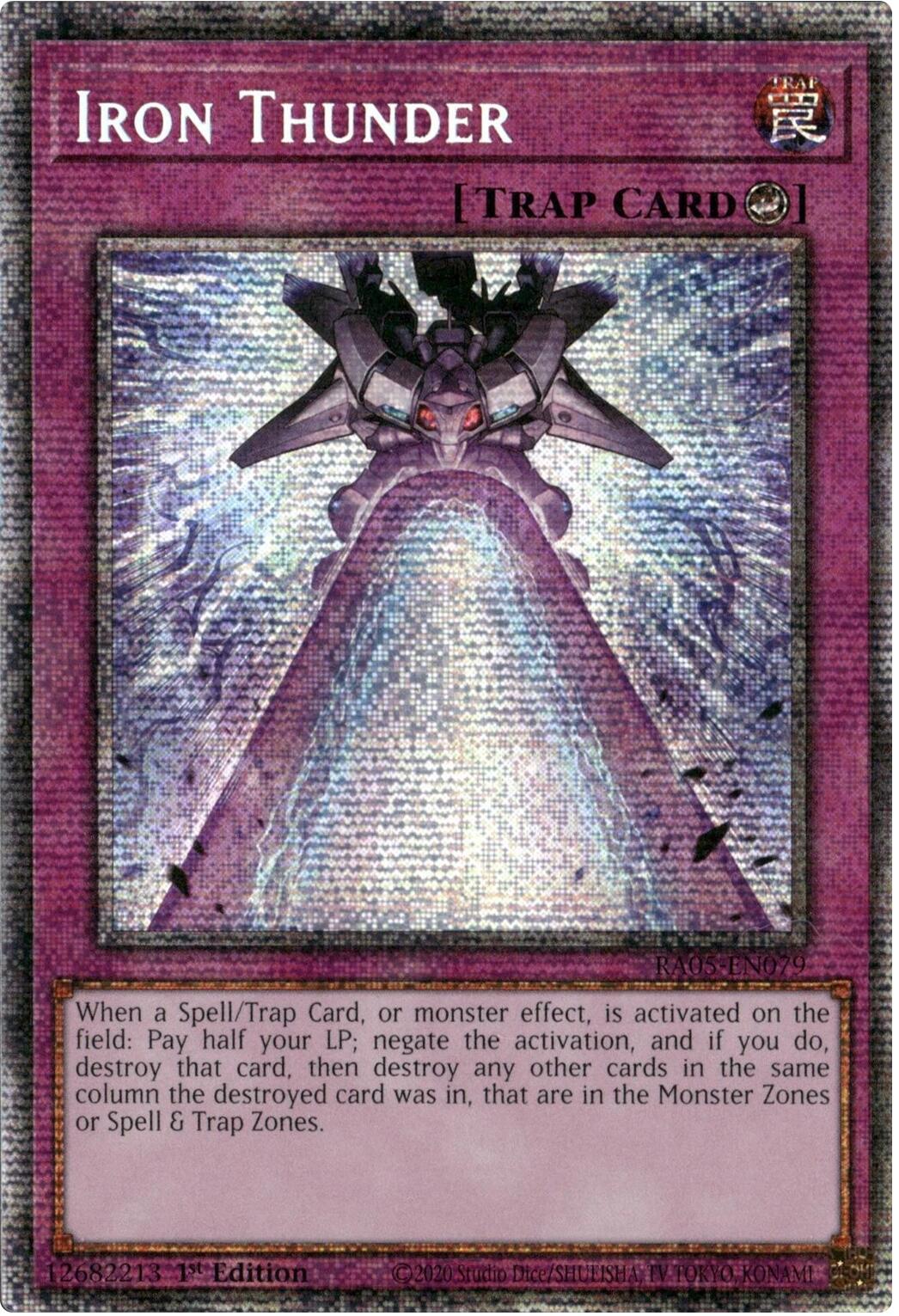 Iron Thunder (Starlight Rare) [RA05-EN079] Starlight Rare | Exor Games New Glasgow