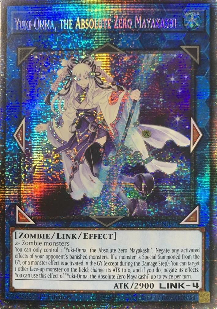 Yuki-Onna, the Absolute Zero Mayakashi (Starlight Rare) [RA05-EN057] Starlight Rare | Exor Games New Glasgow