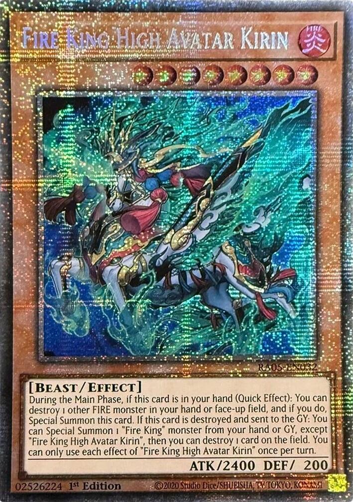 Fire King High Avatar Kirin (Starlight Rare) [RA05-EN032] Starlight Rare | Exor Games New Glasgow