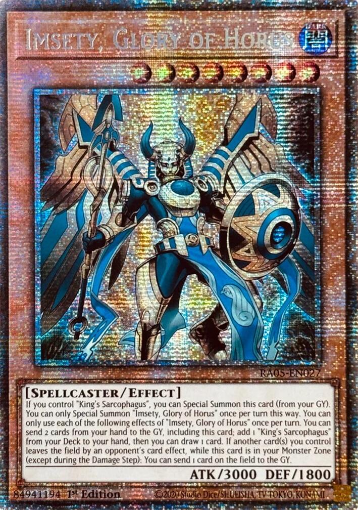 Imsety, Glory of Horus (Starlight Rare) [RA05-EN027] Starlight Rare | Exor Games New Glasgow
