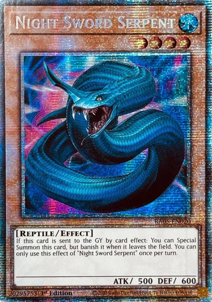 Night Sword Serpent (Starlight Rare) [RA05-EN020] Starlight Rare | Exor Games New Glasgow