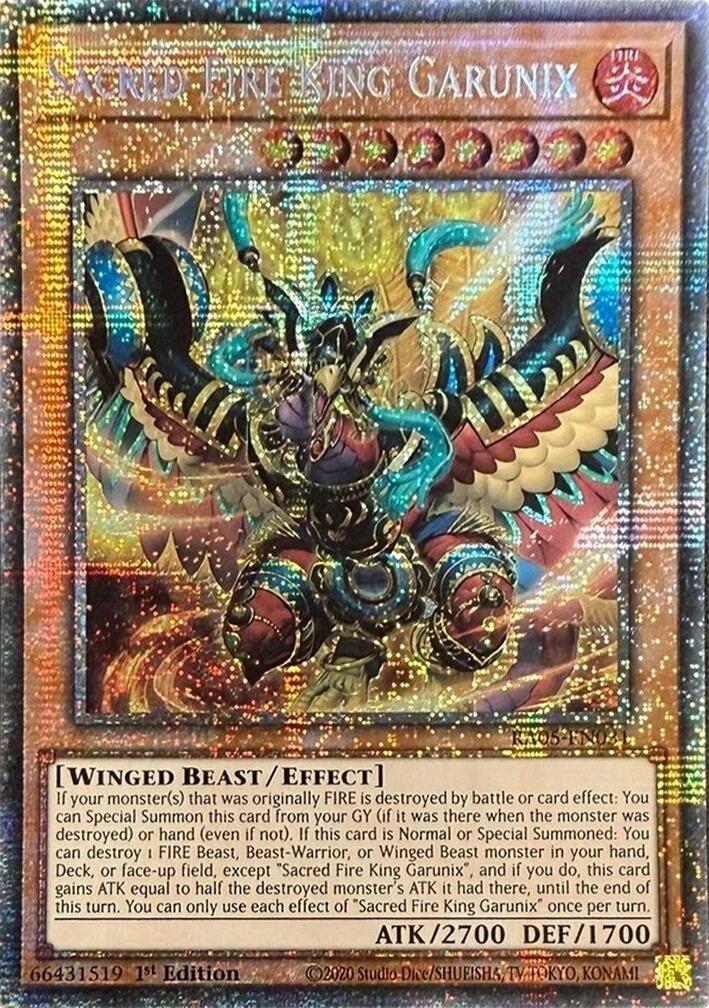 Sacred Fire King Garunix (Starlight Rare) [RA05-EN031] Starlight Rare | Exor Games New Glasgow