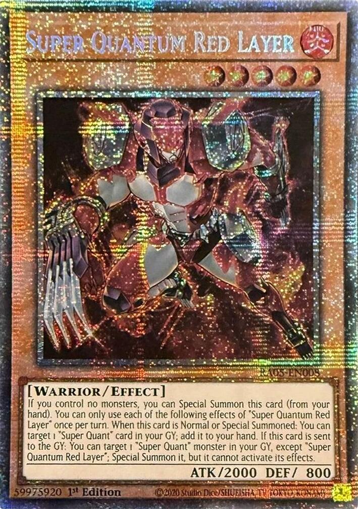 Super Quantum Red Layer (Starlight Rare) [RA05-EN008] Starlight Rare | Exor Games New Glasgow