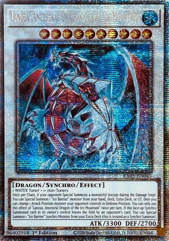 Lancea, Ancestral Dragon of the Ice Mountain (Starlight Rare) [RA05-EN045] Starlight Rare | Exor Games New Glasgow