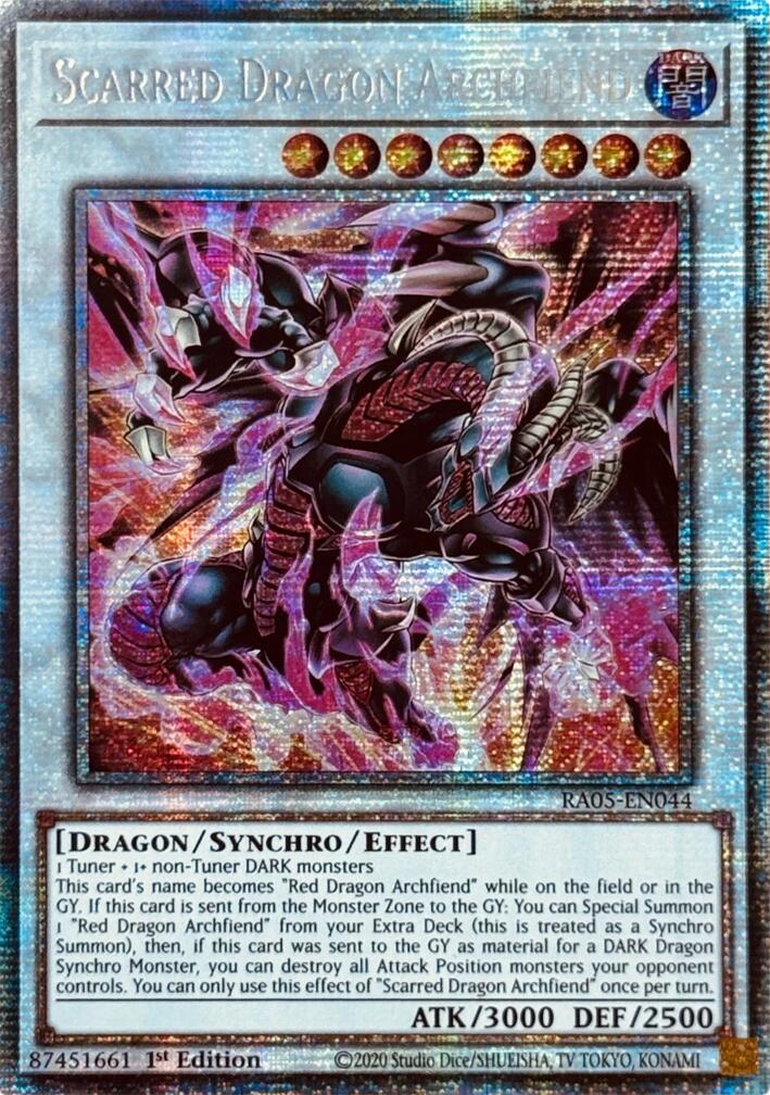 Scarred Dragon Archfiend (Starlight Rare) [RA05-EN044] Starlight Rare | Exor Games New Glasgow