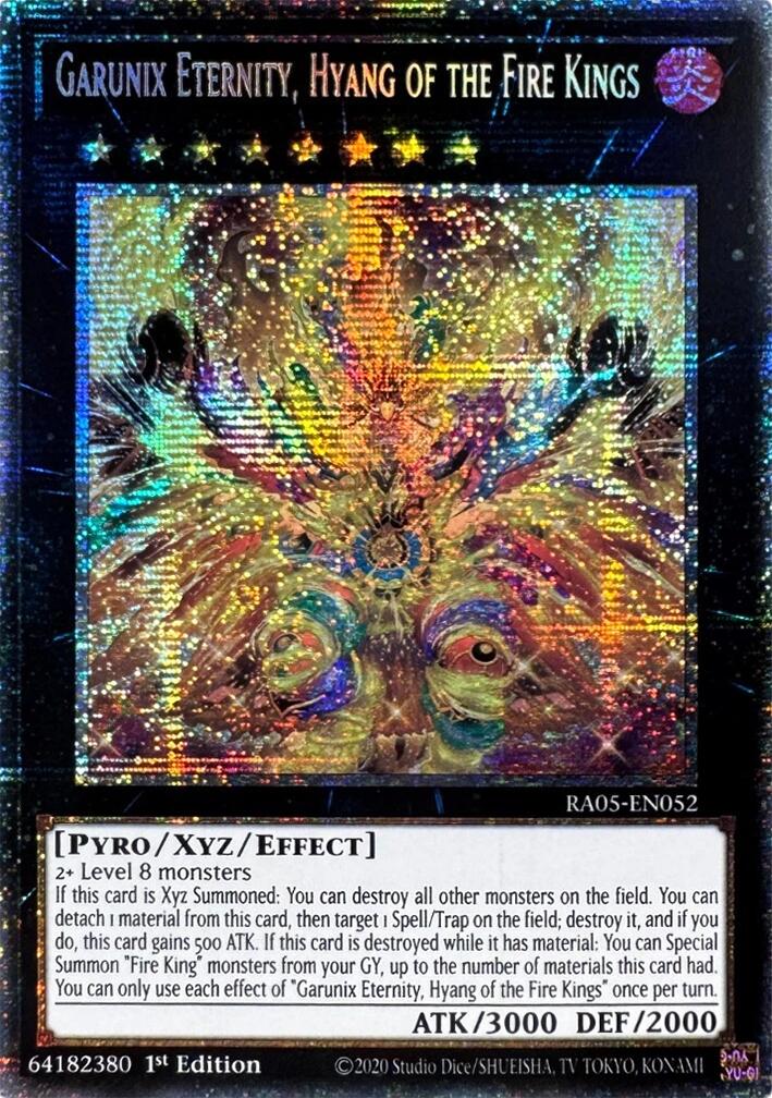 Garunix Eternity, Hyang of the Fire Kings (Starlight Rare) [RA05-EN052] Starlight Rare | Exor Games New Glasgow