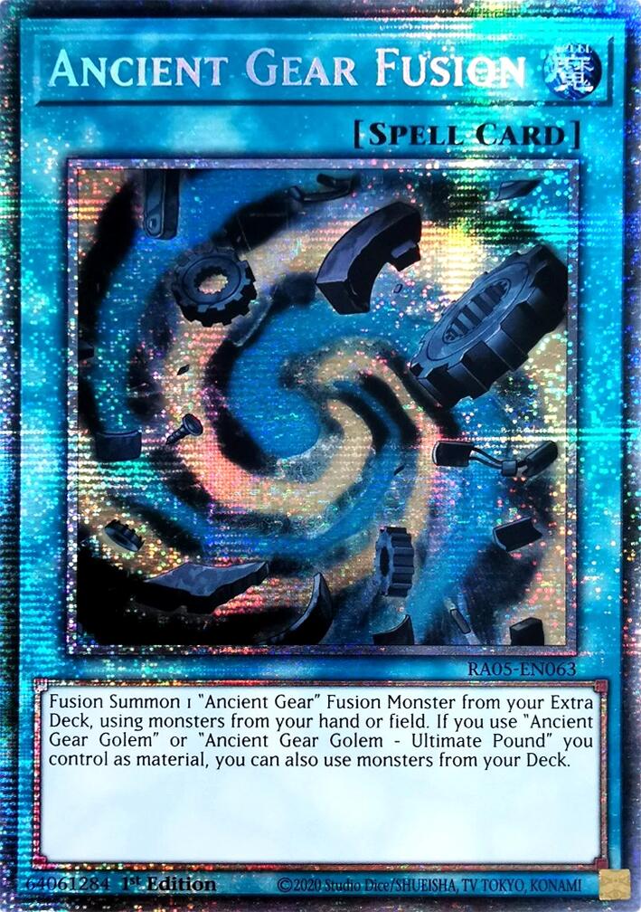 Ancient Gear Fusion (Starlight Rare) [RA05-EN063] Starlight Rare | Exor Games New Glasgow