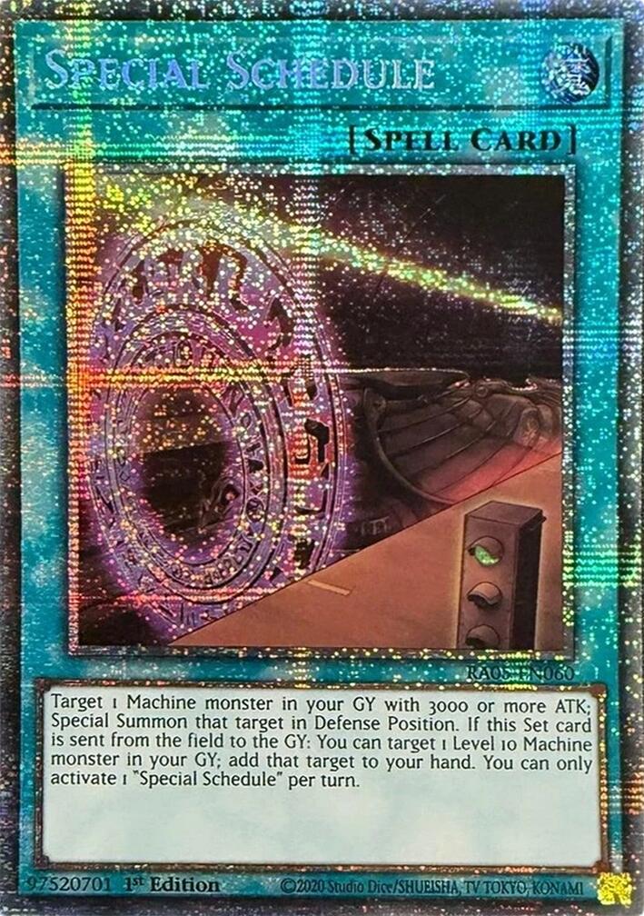 Special Schedule (Starlight Rare) [RA05-EN060] Starlight Rare | Exor Games New Glasgow
