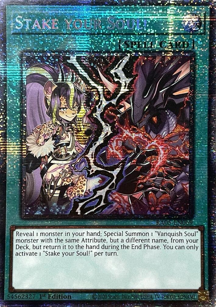 Stake your Soul! (Starlight Rare) [RA05-EN069] Starlight Rare | Exor Games New Glasgow