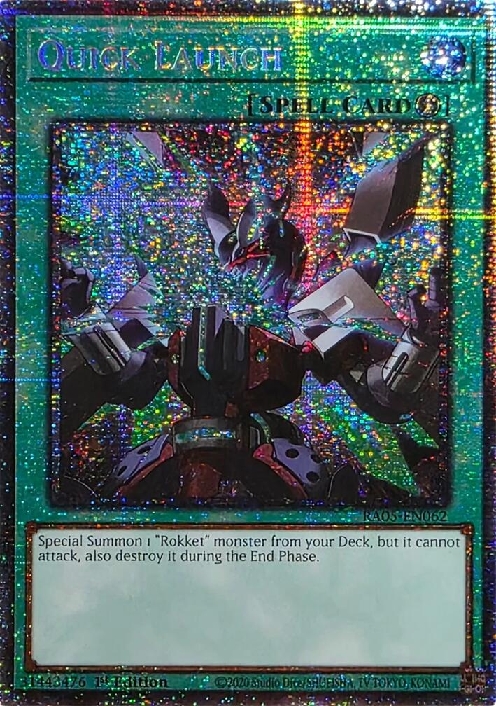 Quick Launch (Starlight Rare) [RA05-EN062] Starlight Rare | Exor Games New Glasgow