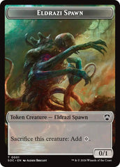 Eldrazi Spawn // Worm Double-Sided Token [Secrets of Strixhaven Commander Tokens] | Exor Games New Glasgow