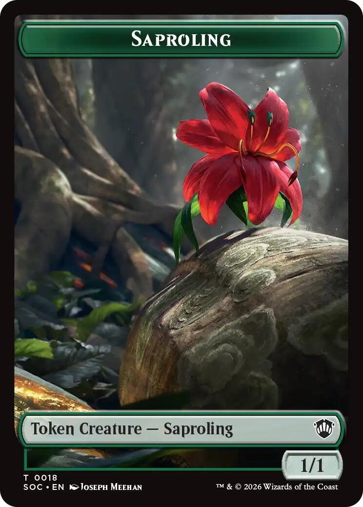 Saproling // Pest (0023) Double-Sided Token [Secrets of Strixhaven Commander Tokens] | Exor Games New Glasgow