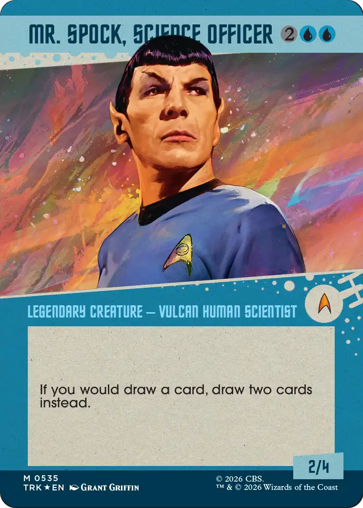 Mr. Spock, Science Officer (Borderless) (Surge Foil) [Star Trek] | Exor Games New Glasgow
