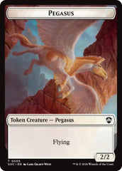 Pegasus // Inkling (0022) Double-Sided Token [Secrets of Strixhaven Commander Tokens] | Exor Games New Glasgow