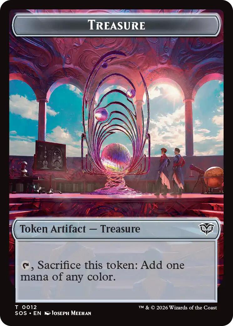 Phyrexian Germ // Treasure Double-Sided Token [Secrets of Strixhaven Commander Tokens] | Exor Games New Glasgow