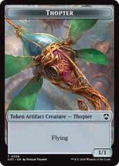 Thopter // Fractal (0004) Double-Sided Token [Secrets of Strixhaven Commander Tokens] | Exor Games New Glasgow