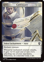Contract // Pegasus Double-Sided Token [Secrets of Strixhaven Commander Tokens] | Exor Games New Glasgow