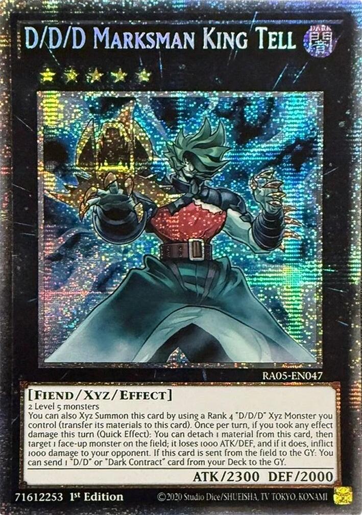 D/D/D Marksman King Tell (Starlight Rare) [RA05-EN047] Starlight Rare | Exor Games New Glasgow
