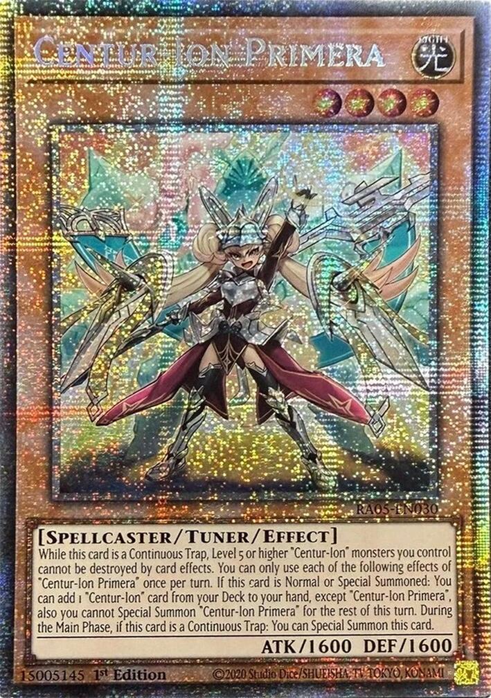 Centur-Ion Primera (Starlight Rare) [RA05-EN030] Starlight Rare | Exor Games New Glasgow