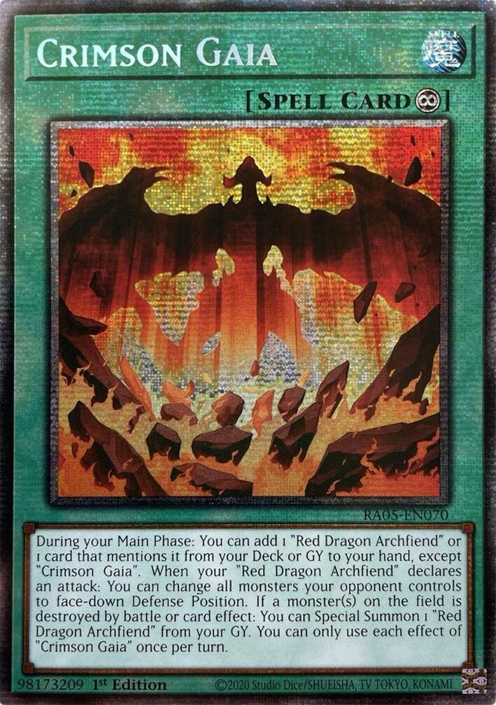Crimson Gaia (Starlight Rare) [RA05-EN070] Starlight Rare | Exor Games New Glasgow