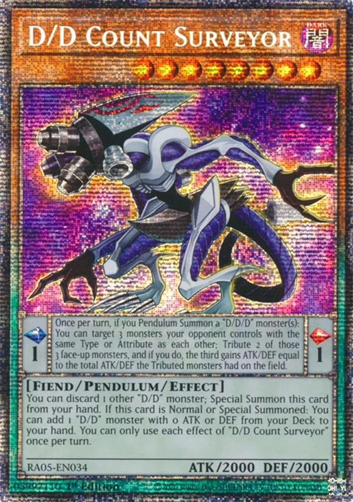 D/D Count Surveyor (Starlight Rare) [RA05-EN034] Starlight Rare | Exor Games New Glasgow