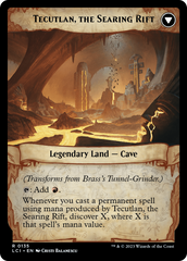 Brass's Tunnel-Grinder // Tecutlan, the Searing Rift [The Lost Caverns of Ixalan Prerelease Cards] | Exor Games New Glasgow