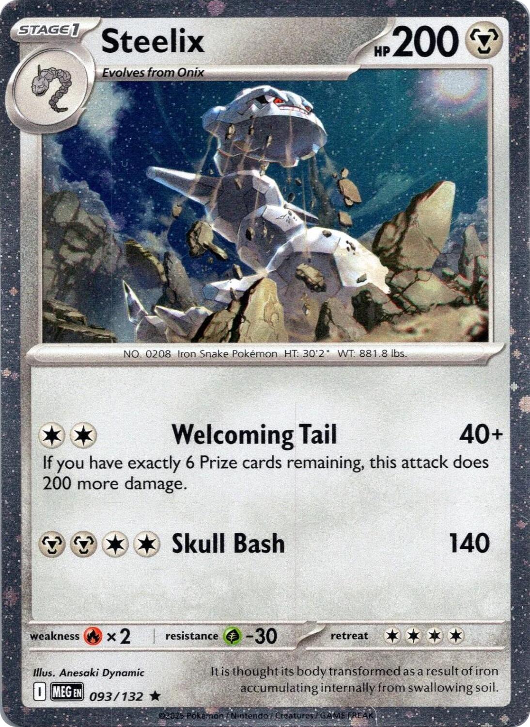Steelix (093/132) (Cosmos Holo) [Mega Evolution: Base Set] | Exor Games New Glasgow