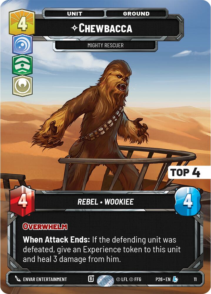 Chewbacca - Mighty Rescuer (11) (Top 4) (11) [Organized Play Promos] | Exor Games New Glasgow