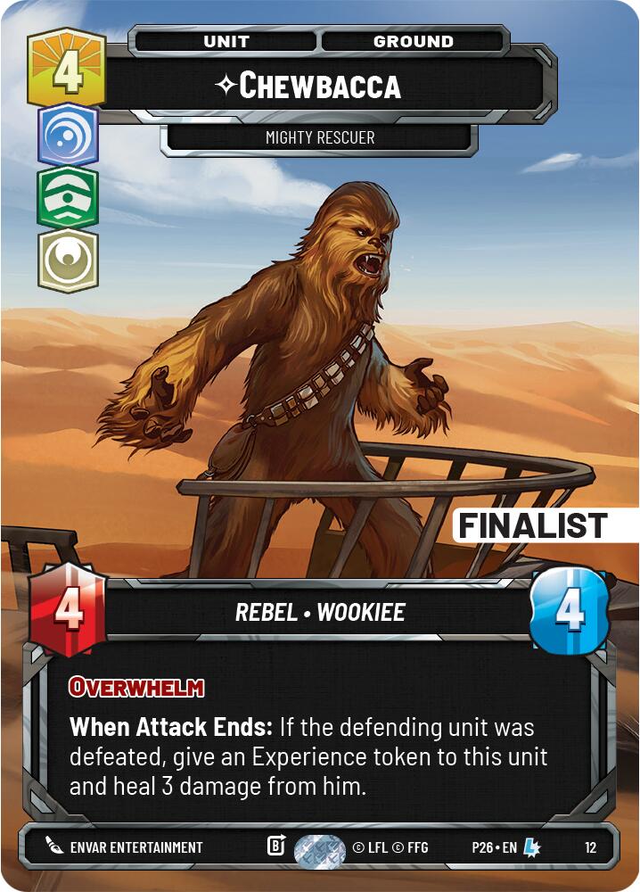 Chewbacca - Mighty Rescuer (12) (Finalist) (12) [Organized Play Promos] | Exor Games New Glasgow