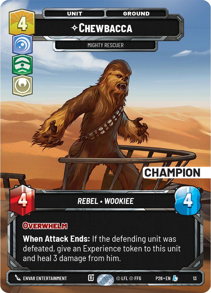 Chewbacca - Mighty Rescuer (13) (Champion) (13) [Organized Play Promos] | Exor Games New Glasgow