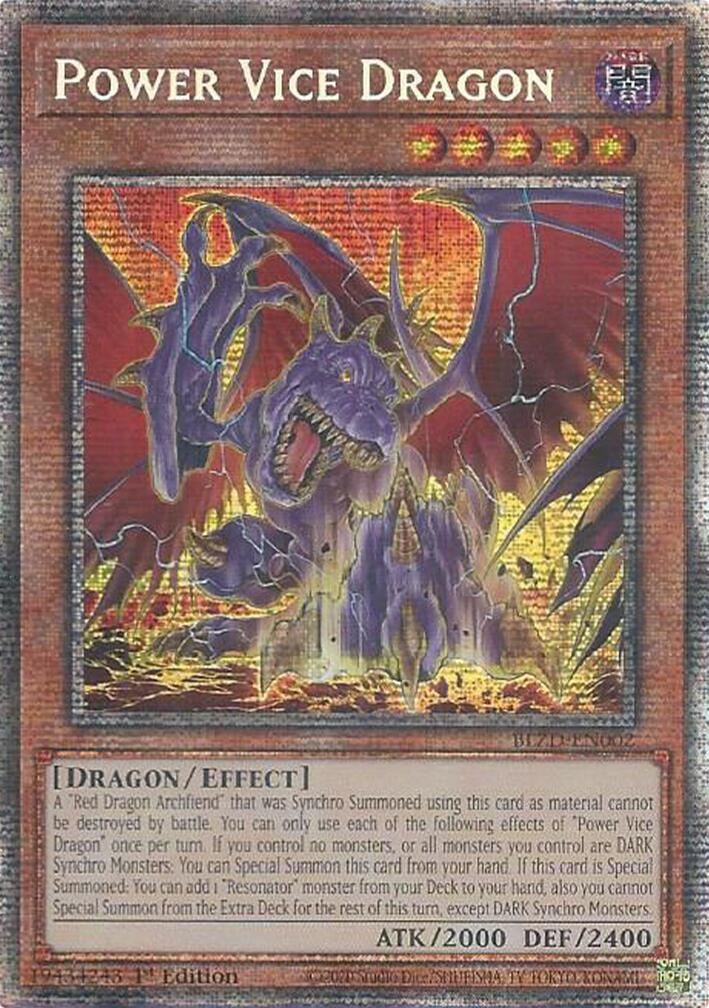 Power Vice Dragon (Starlight Rare) [BLZD-EN002] Starlight Rare | Exor Games New Glasgow